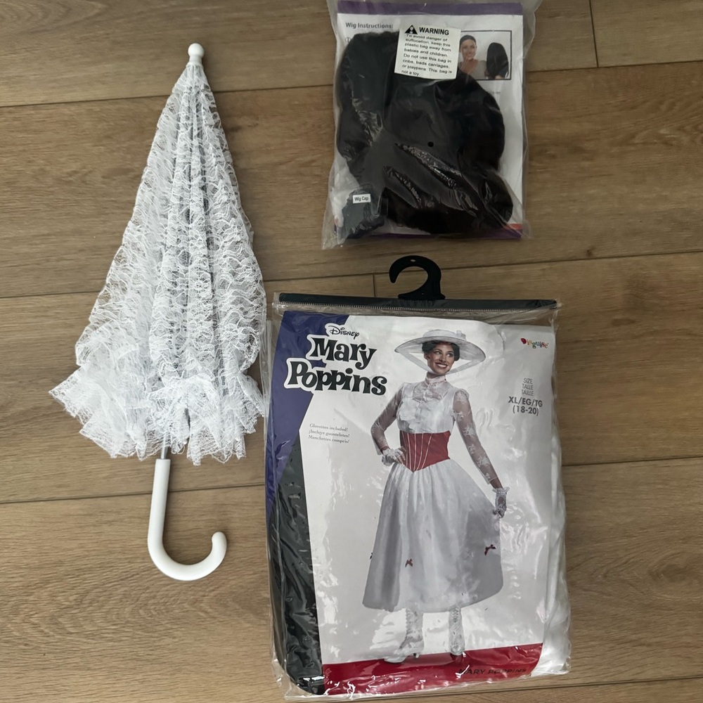Halloween Costume - Deluxe Mary Poppins, Women’s size XL - Picture 6 of 8